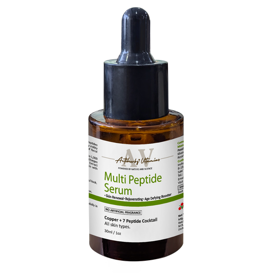Anti-Aging Multi peptide Aqua Serum | Copper + 7 Peptides Face Serum For Fine Lines and Wrinkles | Improves Skin Elasticity and Firmness | For All Type Skin, 30ml