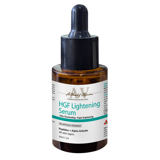 HGF Advanced aqua based Peptide Face Serum | Nonapeptide | Alpha arbutin | Hyaluronic based Face Serum for Pigmentation & Even Skin Tone - 30ml | For All Type Skin