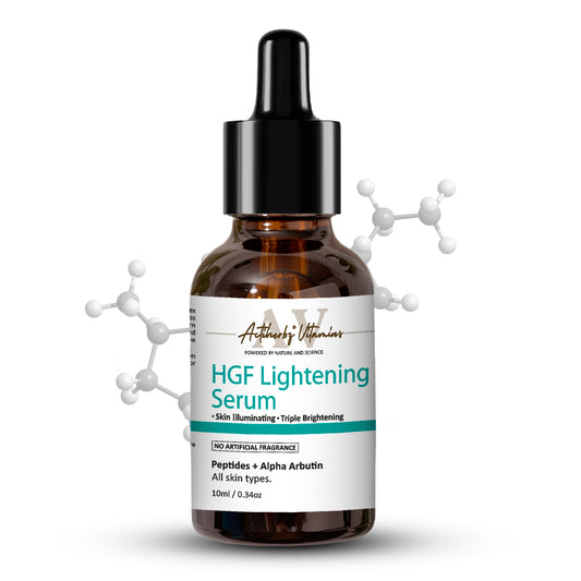 HGF Advanced aqua based Peptide Face Serum | Nonapeptide | Alpha arbutin | Hyaluronic based Face Serum for Pigmentation & Even Skin Tone For All Type Skin | 10ml