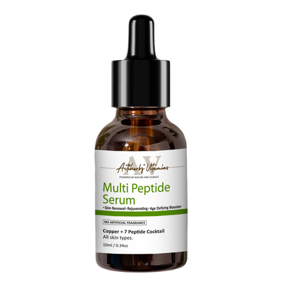 Anti-Aging Multi peptide Aqua Serum | Copper + 7 Peptides Face Serum For Fine Lines and Wrinkles | Improves Skin Elasticity and Firmness | For All Type Skin, 10ml